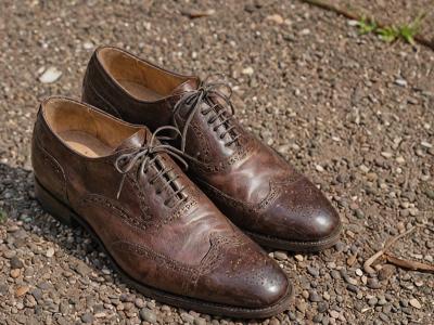Dress shoe restoration transformation